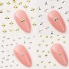 240pcs Gold Silver Star Nail Charms 3D Star Charms for Nails Design Metal Stars Nail Art Charms Alloy Nail Studs Star Nail Charm Nail Jewels for Nail Art Supplies Starlight Nail Decor Nail Accessories