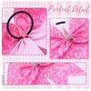 Breast Cancer Awareness Cheer Bows Pink Ribbon Rhinestones Cheerleaders Hair Bow Tie with Elastic Bands Ponytail Holder Hair Accessories for Women Girls