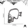 Halloween Hair Clips Skull Claw Clips Metal Black Claw Clips Skull Head Shape Design Hair Accessories for Women Girls Thick Thin Hair Cosplay Halloween Decorations 1PCS