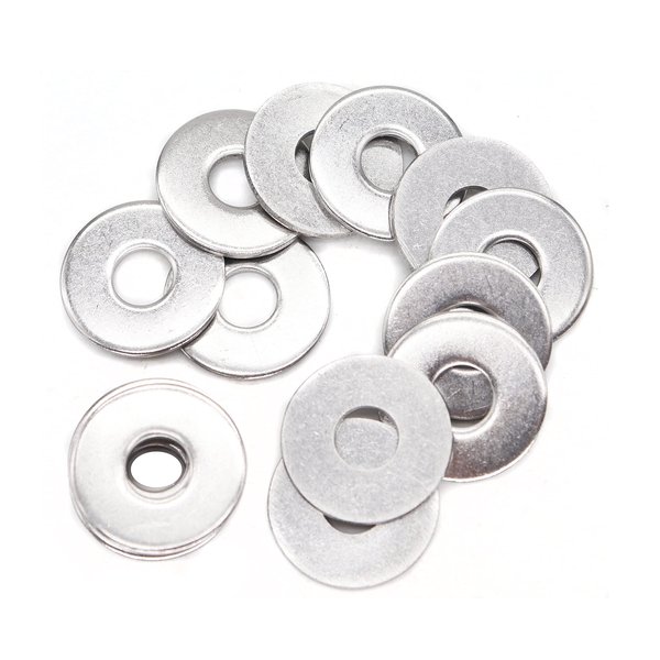 binifiMux 50pcs M6 Flat Washers(OD=18mm, 1.5mm Thickness), 304 Stainless Steel / 18-8, Plain Finish