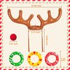 MGparty Christmas Inflatable Reindeer Antler Toss Game for Xmas Kids Teens Party Favors Supplies Toss Game
