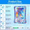 Thickened Cat Water Sensory Play Mat, Anti-Scratch Water Mat for Cats, Interactive Toys for Indoor Cats to Play, Cool Comfort Water Sensor Pad Sets with 1 Clipper 10 Patches and Various Marine Element