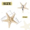 4 Pieces Starfish Hair Clip Mermaid Crown Mermaid Hair Accessories Mermaid Hair Clips Resin Sea Star Hairpins Pretty Beach Hairpin Hair Barrettes Mermaid Accessories for Women Girls(Starfish)