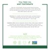 Desert Essence Tea Tree Oil & Mint Toothpaste, Peppermint, 6.25 oz (Pack of 3) Fluoride Free, Gluten Free, Vegan, Non-GMO - with Baking Soda for Deep Cleaning & Healthy Teeth & Gums, Fresh Breath