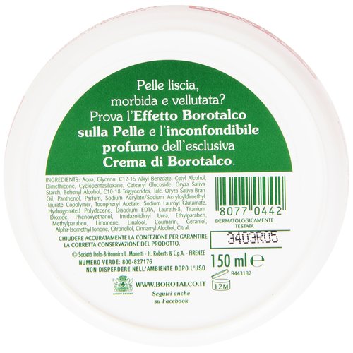 Manetti & Roberts: Borotalco Scented Smoothing Cream * 150ml * 5.07fl.oz * [ Italian Import ]