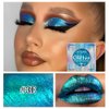 Metallic Duo-chrome Eyeshadow Makeup,High Pigment Blue Purpul Green Multichrome Eyes Shadows Shimmery,LongWear Gorgeous Color,Bright and Vibrant Glitter Eye Shadow,No Creasing,Talc Free
