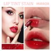 6 Colors Lip Tint Stain Set, Korean Lip Gloss Lip Tint Stain Plumping Mini Liquid Lipstick, Multi-use Lip and Cheek Tint, Long lasting High Pigment, Liquid Blush Waterproof Tinted Lip Gloss