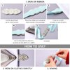 5 Pcs Crystal Rhinestone Applique Silver Wedding Applique Iron on Rhinestone Sash Applique Rhinestone Hair Applique for Bridal Wedding Dress Clothes Shoes(Exquisite Style)