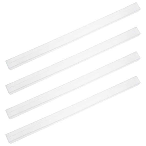 Angoily Mahjong Tile Pushers 4pcs Mahjong Racks Domino Racks Transparent Domino Tiles Holders Mahjong Game Racks Mexican Train Trays for 24mm22mm Mahjong Game Accessories Mini Mahjong Holder