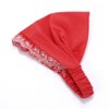Peppercorn Kids Girls Eyelet Embroidery Flower Bandana Headband - Red (Recommended Age 5/6-12 Yr)