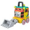 Mattel Thomas & Friends Toy Figure Playset, Diecast Keyring, & Diecast Engine Figure Bundles - Set 3 - Rescue Center Playset, Diecast Keyring, & Sandy Diecast Metal Engine Figure