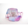 Generic Spotted pink blue white hair claw clip for medium fine hair