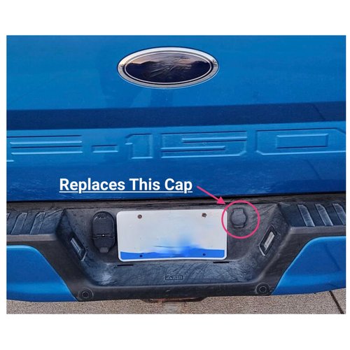 OFG Products Ford F-150 - Rear Bumper Spare Tire Wheel Lock Cover - Fits for 2004-2023 Black #4L3Z15402A36AA -B