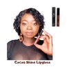 Zesh Cocoa Shine Lip Gloss - Enriched with antioxidant vitamin E and natural vanillin extract, 7g, Made in Canada