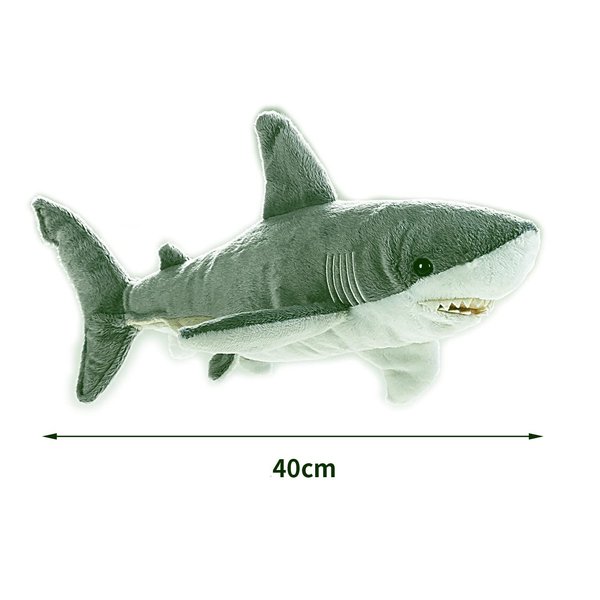 TAMMYFLYFLY The Great White Stuffed Animal Plush Sea Shark Plush Doll (32cm)