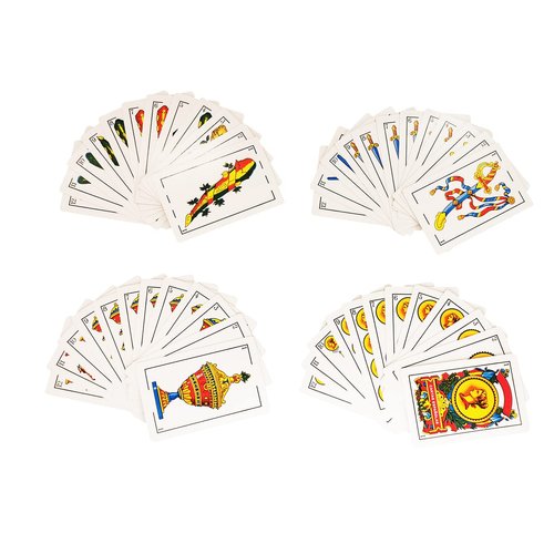4 Decks Spanish Playing Cards, Barajas Españolas Originales, Cartas Españolas Originales, Briscas Cards Puerto Rico,Mexican Playing Cards Game, Spanish Cards Deck