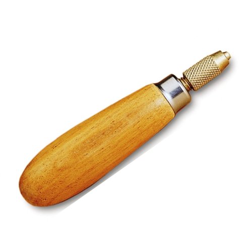 Grobet USA Wood Needle File Handle for holds 5-1/2” 14cm Needle Files