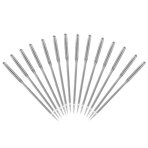 Sewing Machine Needles, 50 Count, Universal Regular Point for All Major Brands of Sewing Machines, Sizes 65/9, 75/11, 80/12, 90/14, 100/16