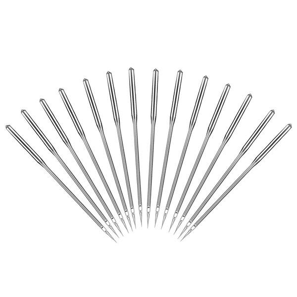 Sewing Machine Needles, 50 Count, Universal Regular Point for All Major Brands of Sewing Machines, Sizes 65/9, 75/11, 80/12, 90/14, 100/16