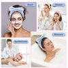 CAVETEE 9 Pcs Spa Headbands for Girls Kids, Towel Headband for Washing Face, Face Wash Headband and Wristband Set, Skincare Spa Headband Clean Girl Face