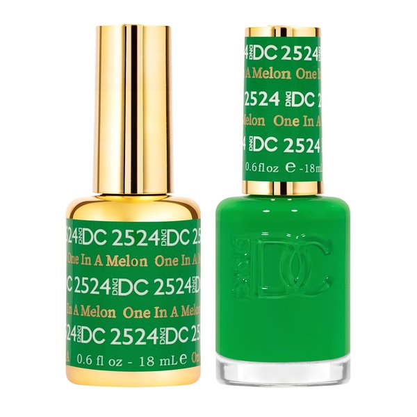 DND Gel Polish Set - 1 each of Gel Polish and Nail Polish, 2524 One In A Melon, 0.5 Fl Oz