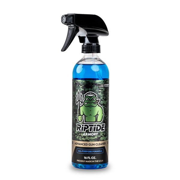 Riptide Armory Advanced Gun Cleaner 16oz - All Purpose Gun Cleaner Targets Carbon Deposits, Metals & Residue - Effective on All Surfaces & Finishes - Veteran Owned & Formulated by US Navy Seal