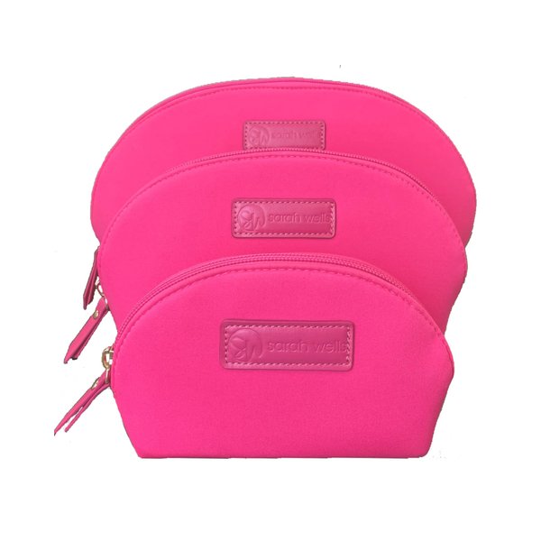 Sarah Wells PackSWell Trio Neoprene Organization Bags (Hot Pink)