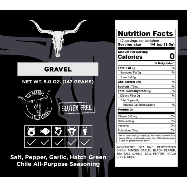 Cuso Cuts Great Tasting Gravel BBQ Seasoning Rub - Contains All Natural Ingredients - Spices & Rubs for Grill, BBQ & Marinade - Best BBQ Rubs for Smoking - 1 Count BBQ Rub Seasoning