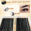 Fluffy Lash Extension Kit 288Pcs Eyelash Extension Kit 9-16mm Mix Lash Clusters 100D Thick Individual Eyelashes Kit with Lash Bond, Lash Remover, Lash Applicator, DIY Lashes Extension for Beginners