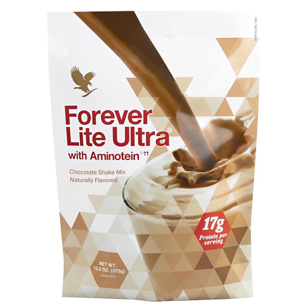 Forever Lite Ultra with Aminotein Nutrition Chocolate Shake 13.2 oz(17g of Protein per Serving)