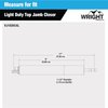 Wright Products VJ1020CAL Pneumatic Aluminum Screen Door Closer For Wood Or Metal Out Swinging Doors