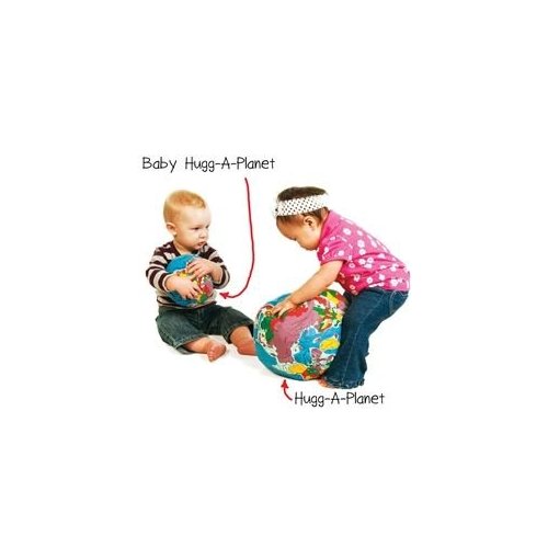Rattle Baby Earth Hugg-A-Planet | Soft Plush Rattle Globe for Learning, for Babies Kids Toddlers, Soft Educational EarthToy