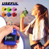 Copkim 12 Pcs Handheld Tally Counter, 4 Digit Number Count Clicker Counter, Metal Pitch Counter Hand Mechanical Counters Clickers for Coaching, Knitting, People, Golf and Row(Bright)