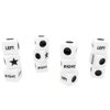 Left Right Center Dice Only 12 Dices Left Right Center Dice Game Prime Dice Only（ six Sided ，16mm Standard Size, Easy to Grip）