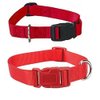 Zack & Zoey RED Dog Collar Bulk LOT Packs 4 Sizes Nylon Litter Band Puppy Rescue Shelter(XSmall - 6 to 10 Inch 5 Collars)