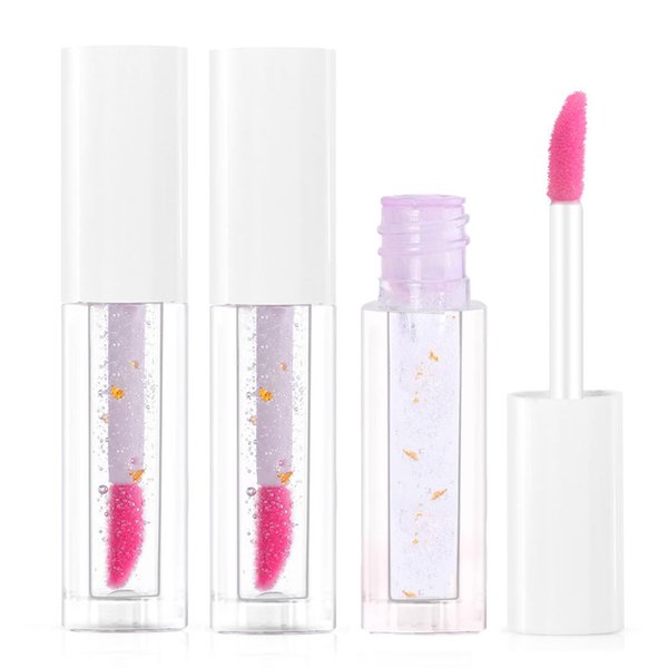 Qawnfy 2 PCS Boss Up Color Changing Lip Oil, Cosmetics Color Changing Lip Glow Oil, Transparent Moisturizing Plumping Lip Oil Tinted, Long Lasting Nourishing Non-sticky Lip Glow Oil for Lip Care