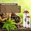 Castor Oil 2 fl. oz. Unrefined, 100% Pure Natural Hexane-Free, USP Grade, Hair Growth, Eyebrows and Eyelashes. Skin, Face and Body Moisturizer.