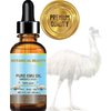 Botanical Beauty PURE EMU OIL 100% Natural UNREFINED for FACE, SKIN, BODY, HANDS, FEET, NAILS, HAIR, LIP CARE 4 Fl. oz. - 120 ml