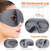 Eye Mask for Sleeping Blackout - AUPHIL 3D Contoured Eye Mask for Lash Extension Blindfold Sleeping Mask for Men Women Side Sleeper 100% Light Blocking, Soft Weighted Sleep Eye Mask for Travel Flight