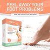 Soft Touch Foot Peel Mask - Pack of 2 Feet Peeling Masks for Dry, Cracked Heels & Calluses - Exfoliating Foot Mask Peel for Baby Soft Skin, Peach