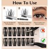 Manga Lash Clusters, Spiky Anime Lashes Cluster 5-16mm Multi-Type Mixed Natural Lash Clusters Individual Lash Clusters with Bottom Lashes Wispy Eyelash Clusters for Self Application At Home