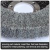 5Pcs 4.5" x 7/8" Nylon Fiber Buffing Wheel Scouring pad Flap Polishing Disc for Angle Grinder (Grit 800)