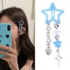 Love Gift Hair Accessories for Women Girls Made With Love Hair Clips Blue Hair Barrettes for Women Teen Girls Hair Charms With Long Tassel Hair Clip Gift for Women Girls Birthday Christmas