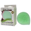 Michel Mercier Pack and Go Detangler - Unisex Detangling Hair Brush - Mini Portable Travel Size, Compact Brush - Regular Hair - Green-Pink - 1 pc