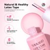 SAVILAND Liquid Latex for Nails, 20ML Latex Nail Polish Barrier Peel Off with Tweezer, Cuticle Guard Skin Barrier Nail Protector Pink White Nail Tape for Nail Art Tools Manicure Set for Salon Home