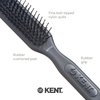 Kent AH11G Airhedz Pro Narrow Pin Hair Brush (Fine Pin, Grey) - for Taming and Straightening