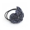 Meilliwish Crystal Beads Ponytail Holder Hair Tie (Dark Blue) (B10)