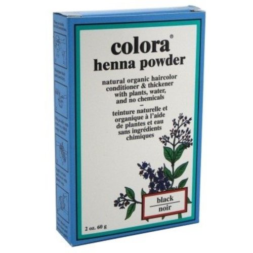 Colora Henna Powder Hair Color Black, 2 oz (Pack of 11)