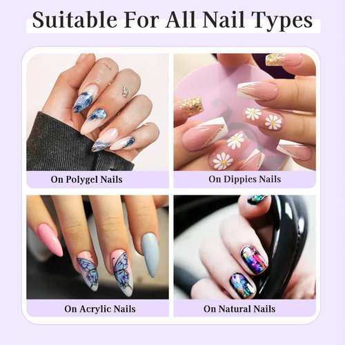 Creaglam Nail Foil Glue Gel: Nail Art Foil Glue Gel for Foil Stickers Nail Glue Foil Transfer Gel - 15ML Gel Nail Foil Transfer Glue Nail Art Manicure DIY Enthusiasts - Required LED Lamp Soak Off