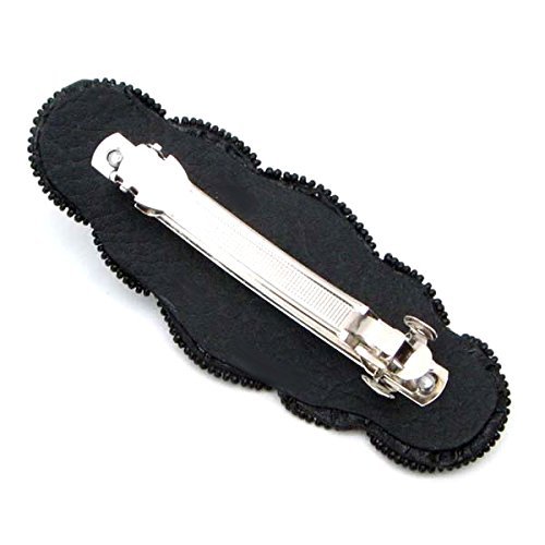 Beaded Indian Jewelery Hair Barrette/Clip for Women's,Handmade Beaded Native Style Blue Black White Beads Circle Beaded Hair Barrette Z-29-SB-4